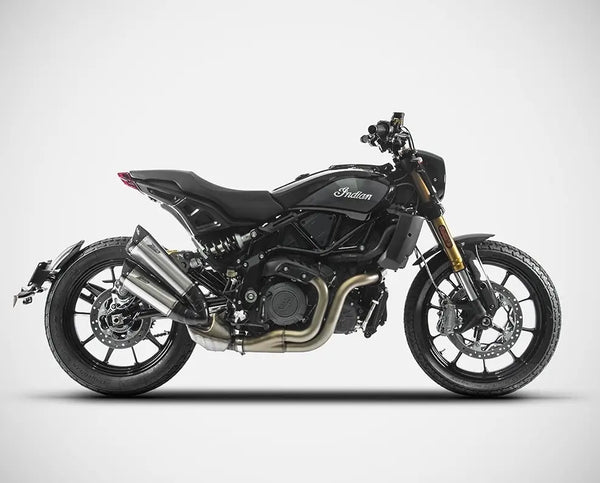 ZARD Exhaust Slip-On Indian FTR1200 2018-2024 Titanium W/ Carbon Caps