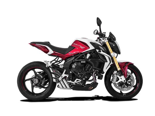 HP CORSE HYDRO-TRE SATIN SLIP-ON EXHAUST FOR MV AGUSTA BRUTALE 800 DRAGSTER 800 RIVALE TURISMO STRADALE