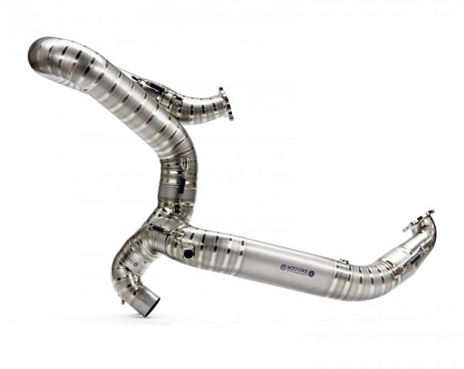 MOTOCORSE 75mm Titanium Header kit for 1199/1299  for use with Termi RACING silencer