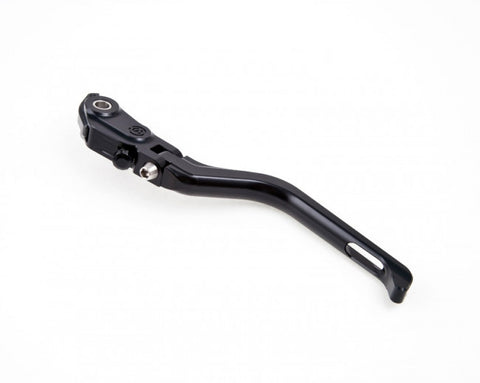 MOTOCORSE NEW STYLE BILLET ADJUSTABLE FOLDING CLUTCH LEVER FOR BREMBO SEMIRADIAL BRAKE MASTER CYLINDER, BLACK or SILVER- M1200