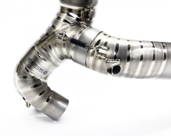 MOTOCORSE 75mm Titanium Header kit for 1199/1299  for use with Termi RACING silencer