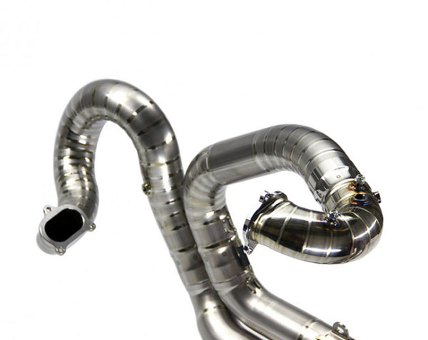 MOTOCORSE DIA 60,5MM TITANIUM FRONT PIPES KIT TYPE "LOBSTER TAIL"