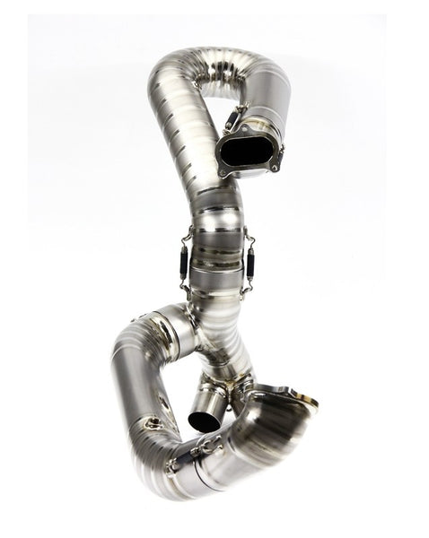 MOTOCORSE 75mm Titanium Header kit for 1199/1299  for use with Termi RACING silencer