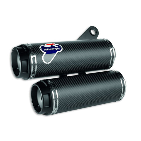 003CR - PAIR OF TERMIGNONI CARBON RACING SILENCERS DUCATI MONSTER 1200