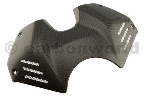 MATTE CARBON TANK COVER FOR DUCATI PANIGALE V4 BY CARBONWORLD