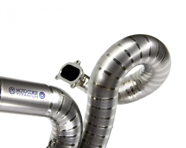 MOTOCORSE DIA 60,5MM TITANIUM FRONT PIPES KIT TYPE "LOBSTER TAIL"