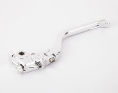 MOTOCORSE NEW STYLE BILLET ADJUSTABLE FOLDING BRAKE LEVER FOR BREMBO SEMIRADIAL BRAKE MASTER CYLINDER, BLACK or SILVER- M1200