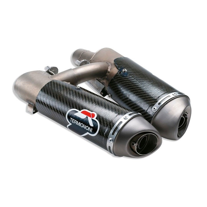 004CO - TERMIGNONI DUCATI HYPERMOTARD 796-1100 CARBON SILENCERS