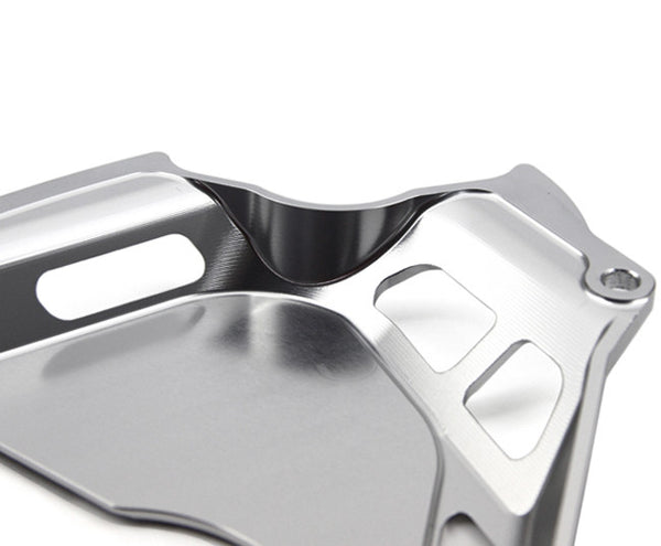 MOTOCORSE Billet CNC DIAVEL Front Sprocket Cover, Silver or Black
