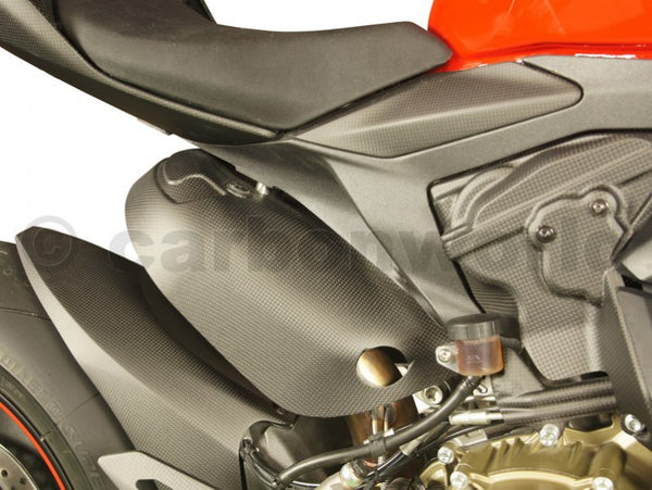 MATTE CARBON FRAME COVER KIT FOR DUCATI PANIGALE 959 1299 S BY CARBONWORLD