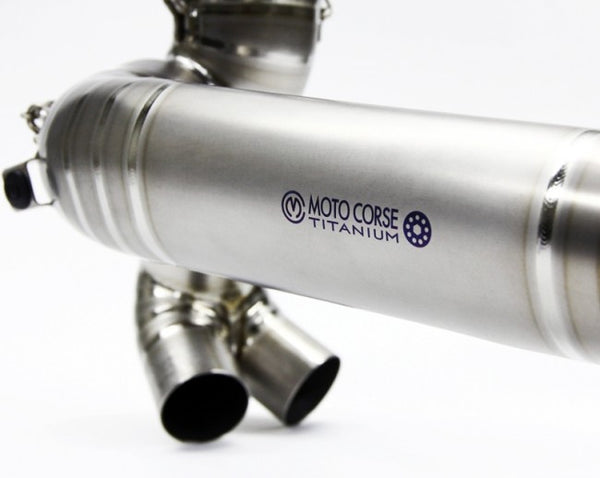 MOTOCORSE 75mm Titanium Header kit for 1199/1299  for use with Termi RACING silencer