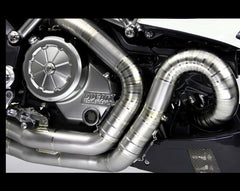 MOTOCORSE DIA 60,5MM TITANIUM FRONT PIPES KIT TYPE "LOBSTER TAIL"