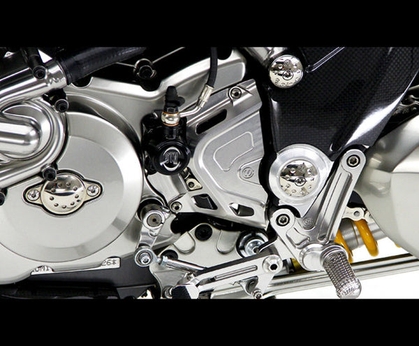 MOTOCORSE Billet CNC DIAVEL Front Sprocket Cover, Silver or Black