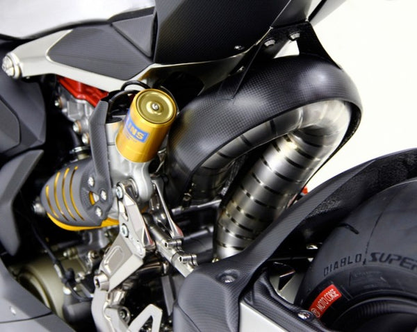 MOTOCORSE 75mm Titanium Header kit for 1199/1299  for use with Termi RACING silencer
