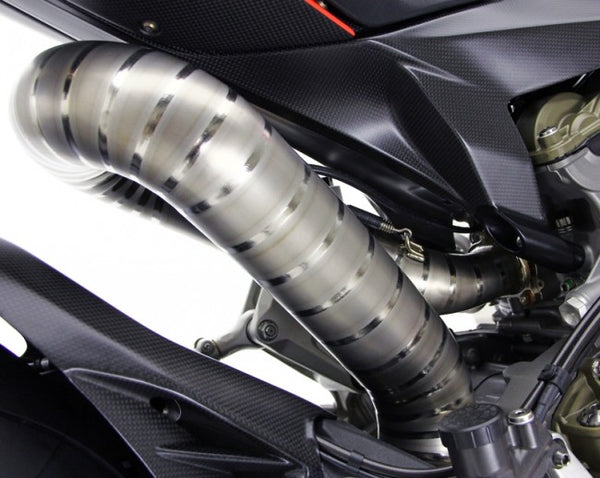 MOTOCORSE 75mm Titanium Header kit for 899  for use with Termi RACING silencer