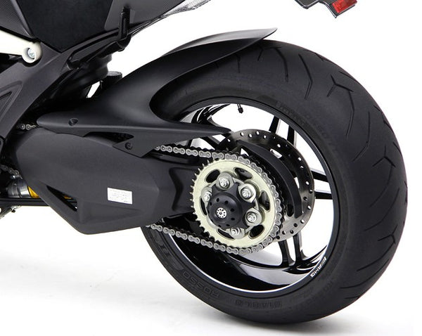 MOTOCORSE SPINNER DESIGN CNC WHEEL NUT CAP WITH REAR AXLE SLIDER
