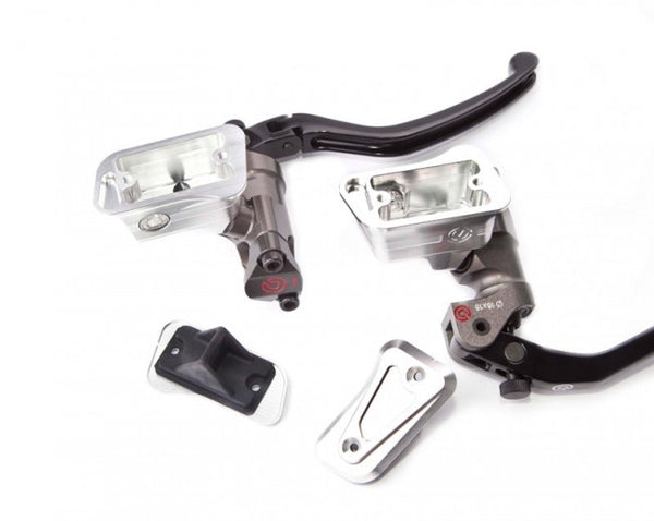 MOTOCORSE CNC BILLET BRAKE AND CLUTCH OIL RESERVOIRS KIT FOR BREMBO RADIAL RACING PUMPS