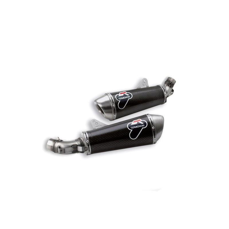 013CR - PAIR OF TERMIGNONI RACING SILENCERS CARBON DUCATI MONSTER