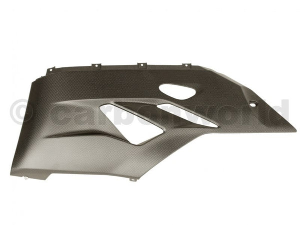 MATTE CARBON BELLY PAN FOR DUCATI PANIGALE 899 1199 959 1299 S BY CARBONWORLD