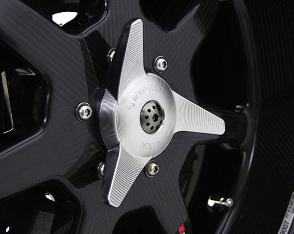 MOTOCORSE SPINNER DESIGN CNC WHEEL NUT CAP WITH REAR AXLE SLIDER