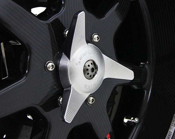 MOTOCORSE SPINNER DESIGN CNC WHEEL NUT CAP WITH REAR AXLE SLIDER