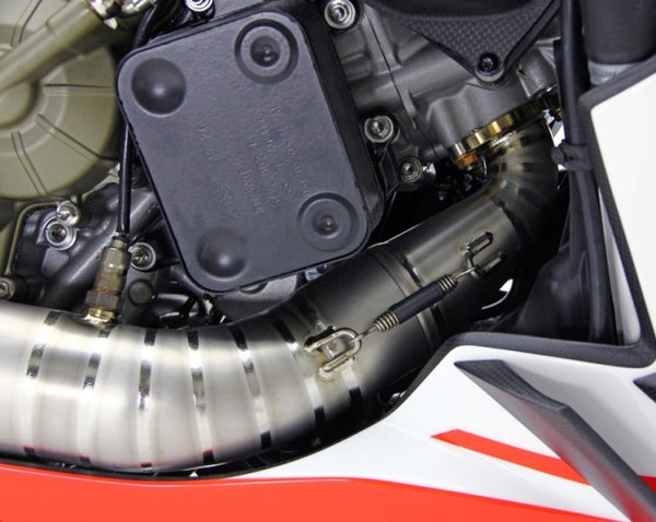 MOTOCORSE 75mm Titanium Header kit for 899  for use with Termi RACING silencer