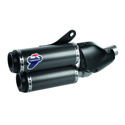 018CO - PAIR OF APPROVED CARBON SILENCERS TERMIGNONI DUCATI MONSTER 821