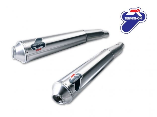 033IR - PAIR OF RACING SILENCERS CROMO TERMIGNONI DUCATI GT 1000