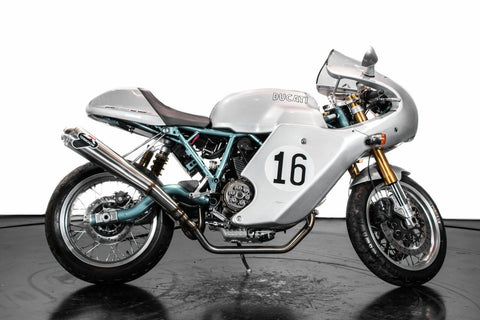 034IO - PAIR OF HOMOLOGATED SILENCERS TERMIGNONI DUCATI PAUL SMART 1000 / SPORT 1000 MONO