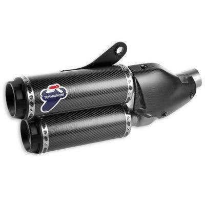 038CR - PAIR OF TERMIGNONI CARBON RACING SILENCERS DUCATI MONSTER 1200 2017-2021