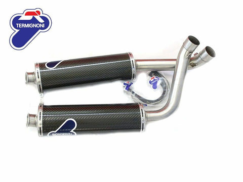 042CR - PAIR OF RACING CARBON SILENCERS TERMIGNONI DUCATI 748/916/996/998