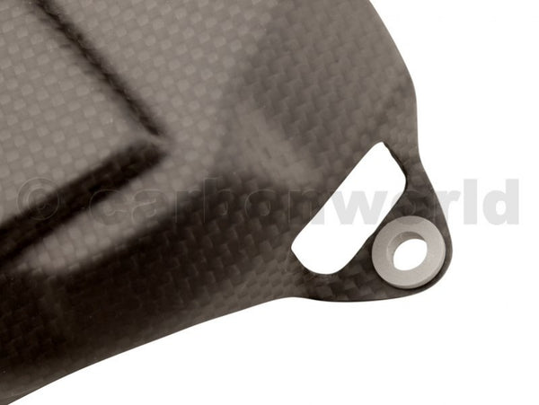 MATTE CARBON CLUTCH COVER FOR DUCATI PANIGALE 1199 S 1299 S BY CARBONWORLD