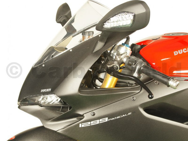 MATTE CARBON HEADLIGHT FAIRING KIT FOR DUCATI PANIGALE 959 1299 S BY CARBONWORLD
