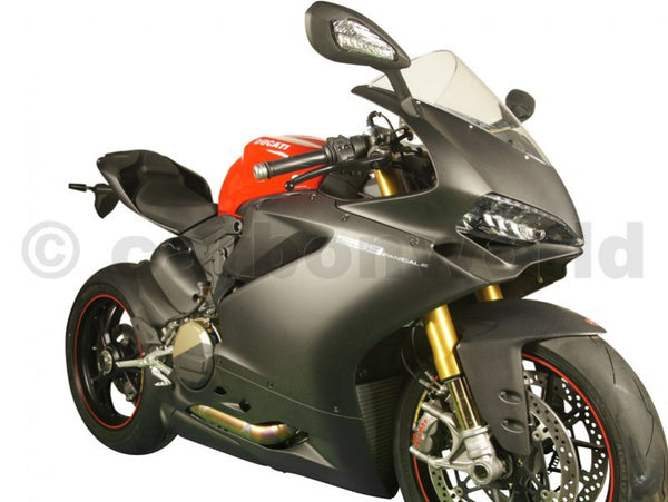 MATTE CARBON FAIRING STREET SET FOR DUCATI PANIGALE 959 1299 S BY CARBONWORLD