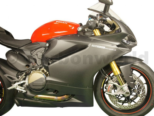 MATTE CARBON BELLY PAN FOR DUCATI PANIGALE 899 1199 959 1299 S BY CARBONWORLD