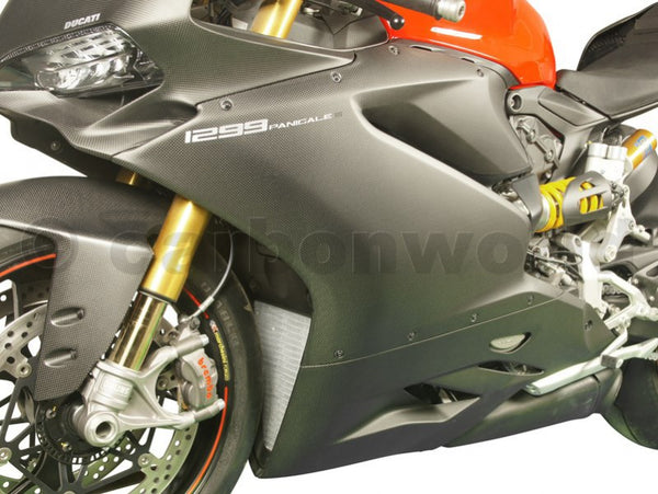 MATTE CARBON BELLY PAN FOR DUCATI PANIGALE 899 1199 959 1299 S BY CARBONWORLD