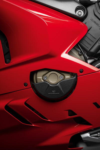 SCRAMBLER DUCATI PANIGALE V4 Carbon protection for generator cover