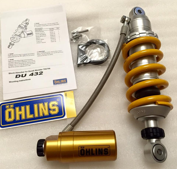 OHLINS REAR SHOCK DUCATI MONSTER 796 / DU432 - DennisPowerSport - 1