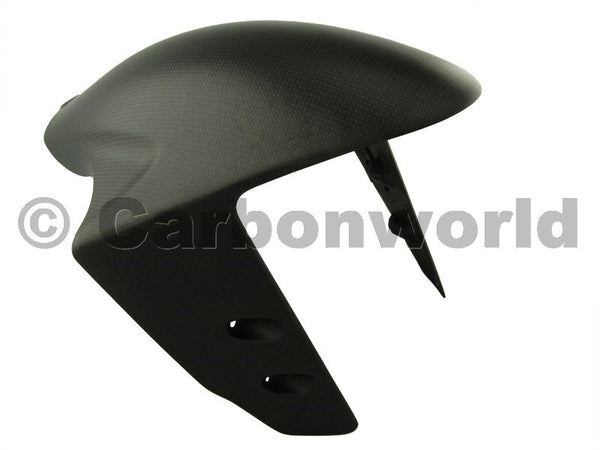MATTE CARBON FRONT FENDER KIT FOR DUCATI PANIGALE 959 1299 S BY CARBONWORLD