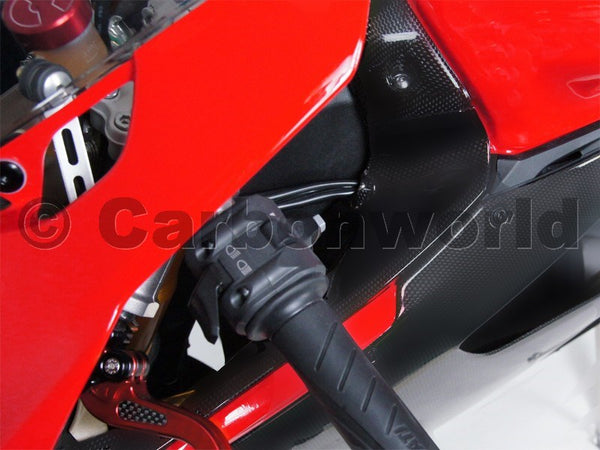 MATTE CARBON RAM AIR CHANEL COVER FOR DUCATI PANIGALE 899 959 1199 1299 S BY CARBONWORLD