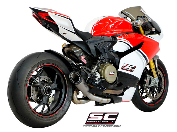 SC PROJECT DUCATI PANIGALE 1199 S1 TITANIUM MUFFLER WITH LINK PIPE / D11-T41T
