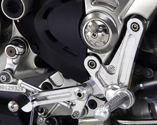 MOTO CORSE DUCATI DIAVEL ADJUSTABLE REARSETS KIT WITH TITANIUM SCREWS - DennisPowerSport - 9