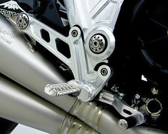 MOTO CORSE DUCATI DIAVEL ADJUSTABLE REARSETS KIT WITH TITANIUM SCREWS - DennisPowerSport - 8