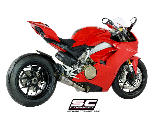 SC PROJECT DUCATI PANIGALE V4 2-1 EXHAUST SYSTEM IN FULL TITANIUM AND S1 MUFFLER / D26-LT41T