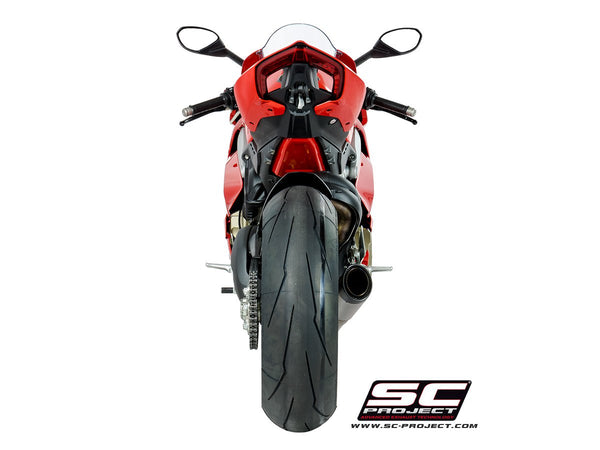 SC PROJECT DUCATI PANIGALE V4 2-1 EXHAUST SYSTEM IN FULL TITANIUM AND S1 MUFFLER / D26-LT41T