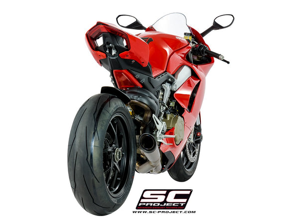 SC PROJECT DUCATI PANIGALE V4 2-1 EXHAUST SYSTEM IN FULL TITANIUM AND S1 MUFFLER / D26-LT41T