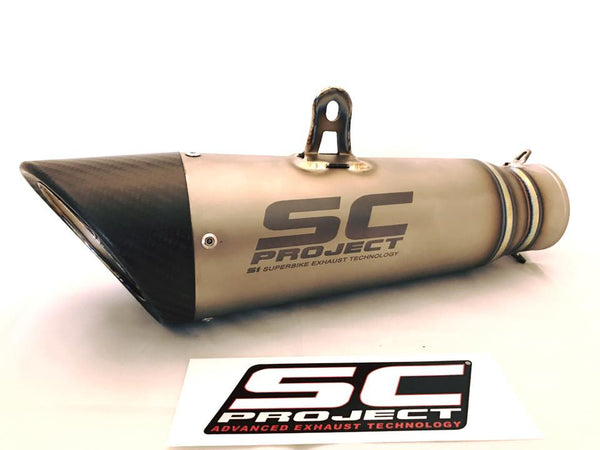 SC PROJECT HYPERMOTARD HYPERSTRADA 939 / SP S1 TITANIUM EXHAUST  WITH 2-1 LINK PIPE / D10-DL41T