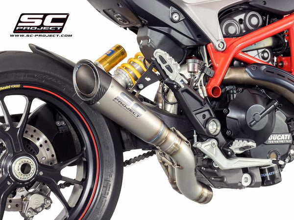 SC PROJECT HYPERMOTARD HYPERSTRADA 939 / SP S1 TITANIUM EXHAUST  WITH 2-1 LINK PIPE / D10-DL41T