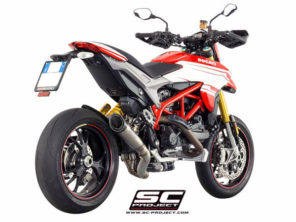 SC PROJECT HYPERMOTARD HYPERSTRADA 939 / SP S1 TITANIUM EXHAUST  WITH 2-1 LINK PIPE / D10-DL41T