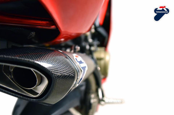 TERMIGNONI RACING COMPLETE EXHAUST SYSTEM “FORCE” DESIGN SILENCERS FOR THE DUCATI PANIGALE 1199/1299 (MODEL YEAR 2012-2017).